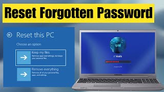 How to reset Windows Forgotten Password  Reset this PC and Not Lose Data on disk D E [upl. by Fagin856]