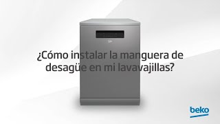 ¿Cómo instalar la manguera de desagüe de mi lavavajillas  by Beko [upl. by Melbourne]