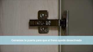 Montar y desmontar puerta con bisagra blum clip top blumotion  Muelbes Villegas [upl. by Zinah]