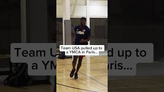 Team USA Pulled up to a YMCA in Paris… basketball olympics ballislife [upl. by Germaine]