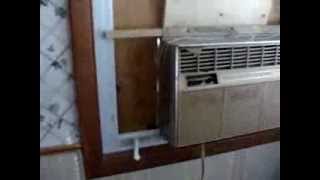 crank out window air conditioner install [upl. by Fanchie]