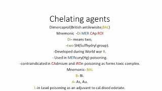 Chelating agentBALMedical Mnemonic for UG and NEET PG and UG [upl. by Ttergram276]