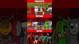 Incredibox Sprunki Parasite VS Retake VS Ultra MIX HORROR VERSION [upl. by Gustie]