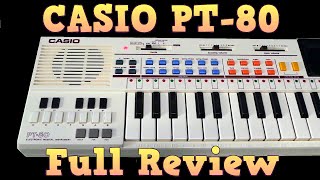 Full Review of the Casio PT80 keyboard [upl. by Eirrotal]