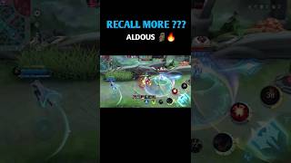 ONE HIT BUILD ALDOUS mobilelegends aldous mlbbshorts mlbb shorts [upl. by Prussian]