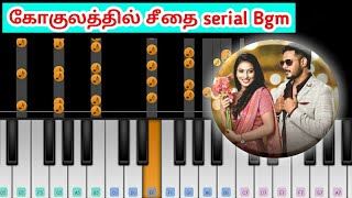 Gokulathil Seethai Serial  Title Song Bgm  Zee Tamil  Mobile Piano  Perfect Piano  Tutorial [upl. by Yenahteb]