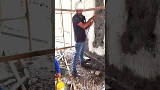 column grouting with conbextra EP10 [upl. by Gayner]