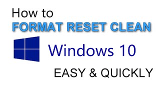 How to FORMAT YOUR PC WITHOUT SOFTWARE👉Reset your Windows 10 and make it like New AGAIN [upl. by Anerbas]