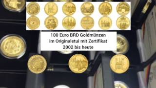 100 Euro Goldmünzen der Bundesrepublik [upl. by Irrot513]