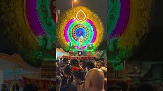 A beautiful huge lighted Kavadi at Pre Thaipusam night Batu Caves thaipusam2024 [upl. by Lana]