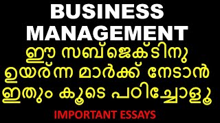 BUSINESS MANAGEMENT  IMPORTANT ESSAY TOPICS  PLANNING  LEADERSHIP STYLES BCOM  CALICUT [upl. by Ishmul382]