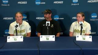 Presser  D3 Womens College World Series  Belhaven  May 31 2024 [upl. by Gytle]