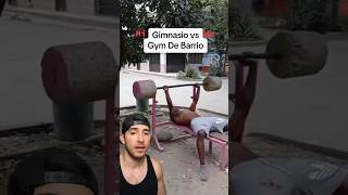 Gimnasio vs Gym De Barrio fitness gym viral [upl. by Nelly577]