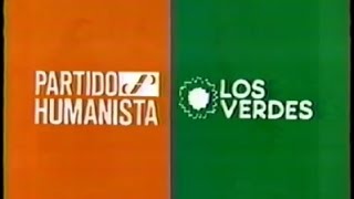 Comercial Partido Humanista y Los Verdes 1989 [upl. by Aisul]