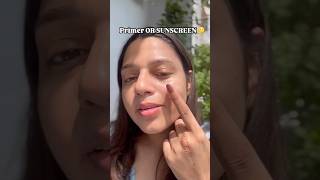 Invisible Sunscreen that gives Primer finish sunscreen shorts youtubeshorts ashortaday [upl. by Odama165]