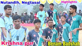 Benam Badshah 🆚 Krishnapur Football Match [upl. by Aina]