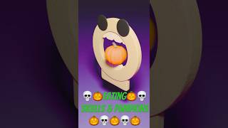 Eating Skulls and Pumpkins halloween animation blender [upl. by Ellingston]