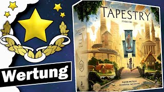 TAPESTRY  Brettspiel Sterne Wertung  Review  Brettspiele SIMBJO [upl. by Letty]