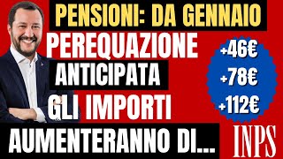 ✅PENSIONI CAMBIAMENTI IMPORTANTI DA GENNAIO RIVALUTAZIONE 6 📈 PEREQUAZIONE ANTICIPATA altro 💰 [upl. by Inajar555]