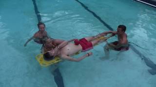 Lifeguarding Drill Spinal inline stabilization test 2 [upl. by Sharona]