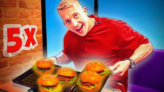 ANTHONY KRUIJVER VS 5 BURGERS 1KILO Food Challenge [upl. by Alejoa869]