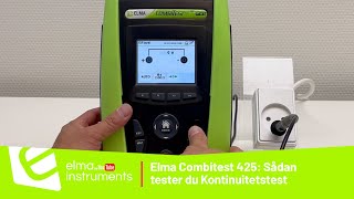 Kontinuitetstest med Elma Combitest 425Elma Macrotest G3 [upl. by Patman428]