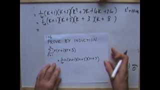 Advanced Higher Maths proof by induction  summation 116mov [upl. by Rebmetpes]