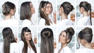 10 EASY HEATLESS BACK TO SCHOOL HAIRSTYLES 2022 [upl. by Solberg]