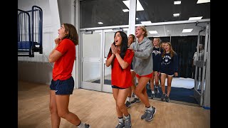 UConn Volleyball Team Reacts to New Facility [upl. by Fitalludba]