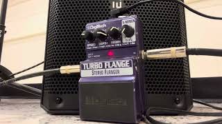 5292024 Experiment Digitech Turbo Flange Stereo Flanger pedal all modessettingsAgile guitar [upl. by Enobe394]