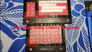 Domikey Ruby Cherry Keycaps  Review  TKD Cycle7  HMX Emo [upl. by Cahn]