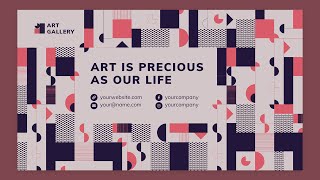 Art Gallery PowerPoint Presentation Template [upl. by Kerrill844]