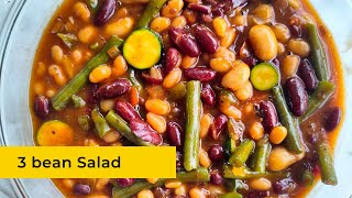 3 BEAN SALAD RECIPE SOUTH AFRICA  Nutritional Three Bean Side Salad [upl. by Reinertson]