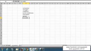 CRIANDO UMA CAIXA DE SELEÇÃO NO EXCEL 2010 [upl. by Kcirde]