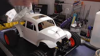 Tamiya Blitzer Beetle 2011  fitting a Sand Scorcher Body [upl. by Heinrik]