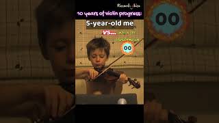 10 YEARS of VIOLIN PROGRESS shorts violinist [upl. by Jodi286]