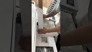 Carrara White Marble Mosaic Tile Process [upl. by Ajssatan]