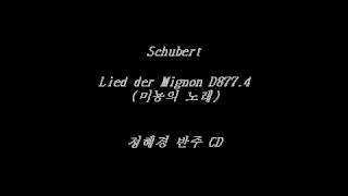 Schubert  Lied der Mignon D8774 미뇽의 노래 Accompaniment [upl. by Manon453]