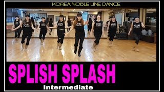 SPLISH SPLASH Line Dance IntermediateJo Thompso [upl. by Lindholm]