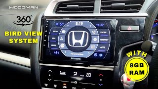 Woodman Car Stereo with 8GB RAM for Honda WRV with 360 Bird View Camera  Woodman customer review [upl. by Ai537]