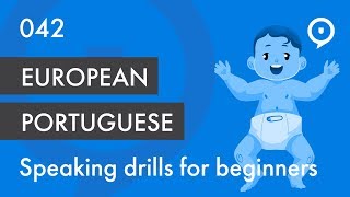 Learn European Portuguese Portugal  basic drill for beginners eu tu [upl. by Noeht]