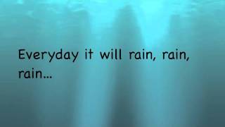 Bruno Mars  It Will Rain Instrumental with on screen lyrics [upl. by Sidnac]