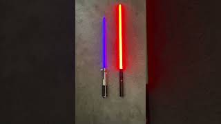 175 Disney lightsaber vs 160 Imperial Workshop lightsaber [upl. by Armillas747]