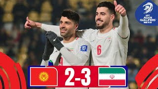 IR Iran defy the comeback  Kyrgyz Republic  IR Iran  Highlights AsianQualifiers  Road To 26 [upl. by Aseuqram]