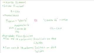 Aula 8  Química Orgânica  Funções Nitrogenadas II Nitrilas e Nitrocompostos [upl. by Grania176]