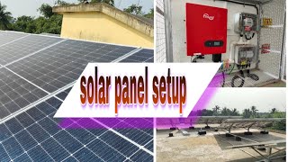 Solar panel setup solar panel and controller setup complete video loknath electric election2024 [upl. by Aholah780]