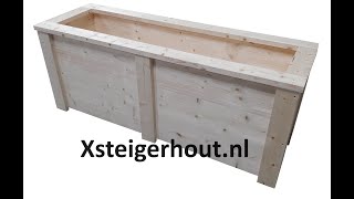 Steigerhout plantenbak maken [upl. by Flanna]