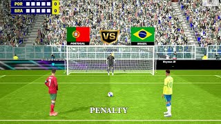 Brazil 🇧🇷 vs Portugal 🇵🇹 Penalty Kick 🔥 Kylian Mbappe vs Neymar JR 🥰 [upl. by Norvun]