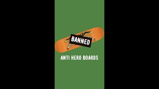 The Anti Hero Skateboards That Got Banned shorts [upl. by Iht543]