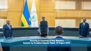 Swearing in Ceremony of New Ministers  Remarks by President Kagame  Kigali 30 March 2023 [upl. by Einaj]